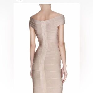 Elegant Classic Off-Shoulder White Bodycon Dress| size M|